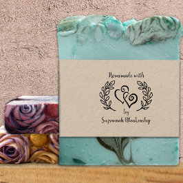 Carimbo De Borracha Tipografia Corações Vinculados ao Homemade Persona