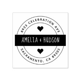 Carimbo De Borracha Tipografia Fofa Arredondada Endereço de Devolução 