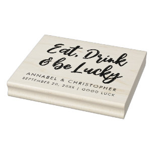 Carimbo De Borracha todo o amor de Lottery Ticket Wede favor