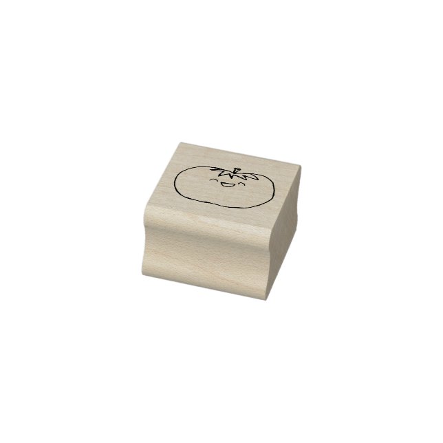 Carimbo De Borracha Tomate feliz (Carimbo)