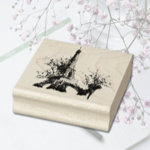 Carimbo de borracha torre Eiffel