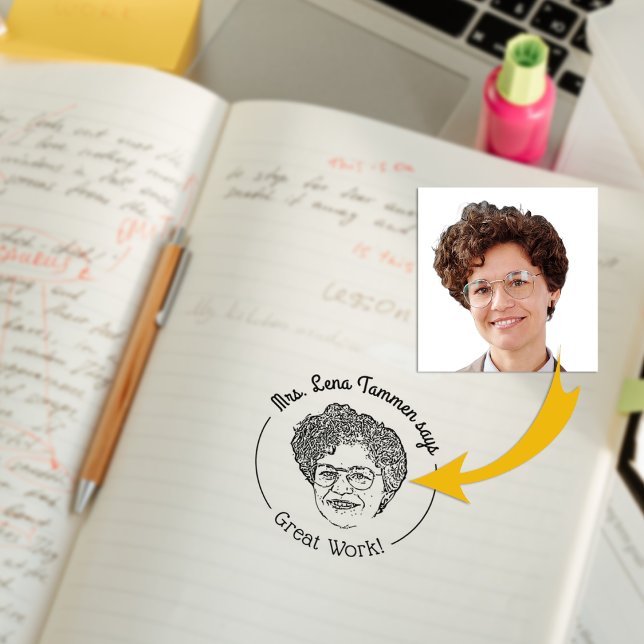 Carimbo De Borracha Trabalho de Excelente de Professores Personalizado (Criador carregado)