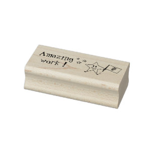 Carimbo De Borracha Trabalho incrível - selo de borracha de professor