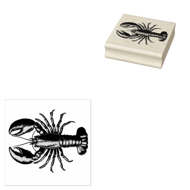 Carimbo De Borracha Trendy Lobster (Carimbado)