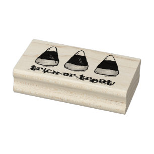 Carimbo De Borracha Trick ou Treine doces de milho Feliz Halloween