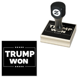 Carimbo De Borracha Trump Won 2024