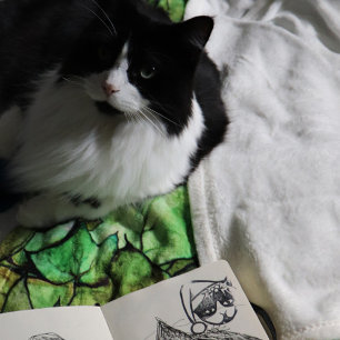 Carimbo De Borracha Tuxedo Cat Feliz Natal