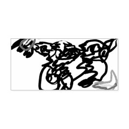 Carimbo De Borracha Two wolves Autumn