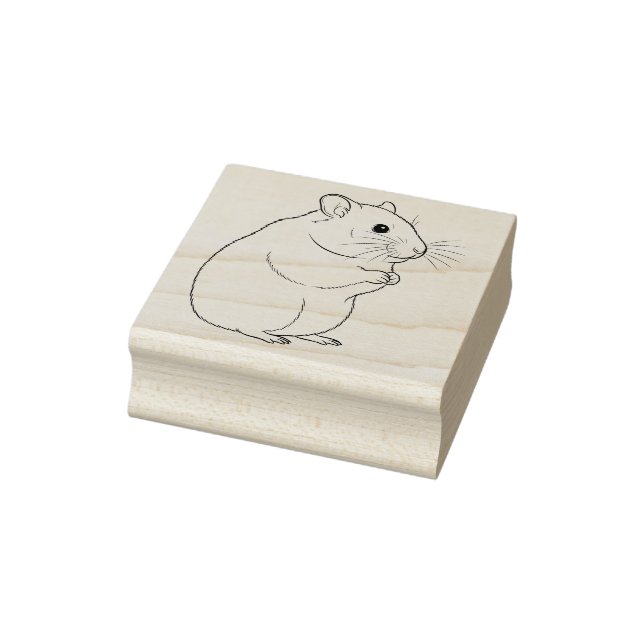 Carimbo De Borracha Um Hamster (Carimbo)