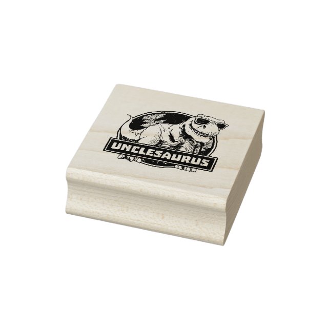 Carimbo De Borracha Unclesaurus T rex Tio Saurus Dinossaur (Carimbo)