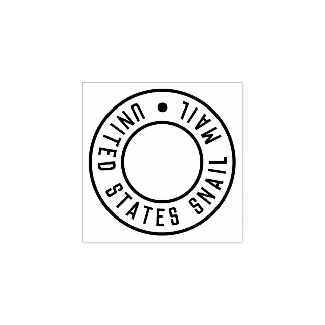 Carimbo de borracha "United States Snail Mail" (Impressão)