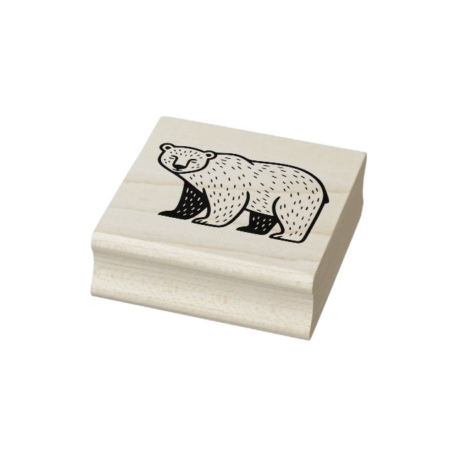 Carimbo De Borracha Urso Polar (Carimbo)