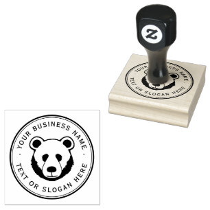 Carimbo De Borracha Usar logotipo de empresa personalizado grande