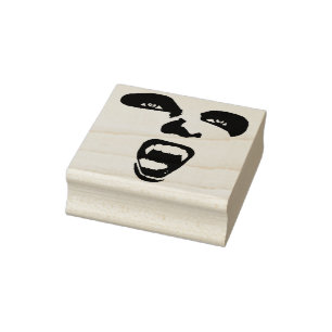 Carimbo De Borracha Vampiro Face Presas Horror Arte Gótica