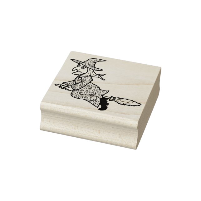 Carimbo De Borracha Vassoura-de-bruxa 2 ilustração (Carimbo)