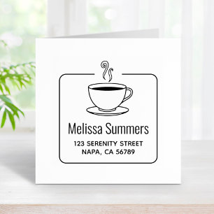 Carimbo De Borracha Ventilação da Taça de Café