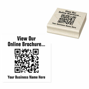 Carimbo De Borracha Ver folheto online via código QR