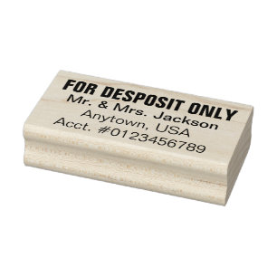 Carimbo De Borracha Verificação de Endosso