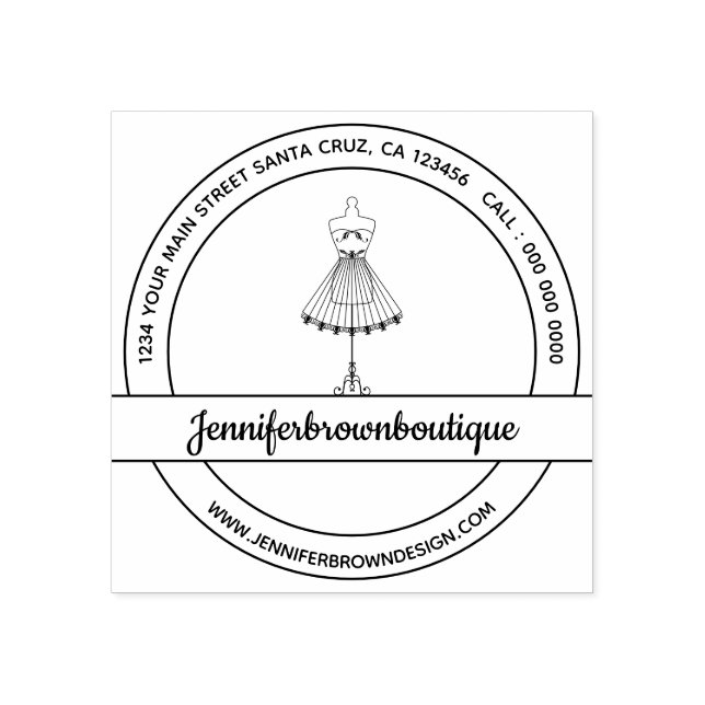 Carimbo De Borracha Vestido de Moda Mannequin Sewing (Impressão)