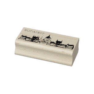 Carimbo De Borracha Viagem de Budapeste Souvenir
