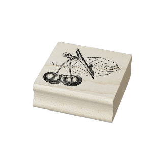 Carimbo De Borracha Vintage Cherry Stamp