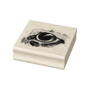 Carimbo De Borracha Vintage Drawing Cats Eye Animal art Ilustração