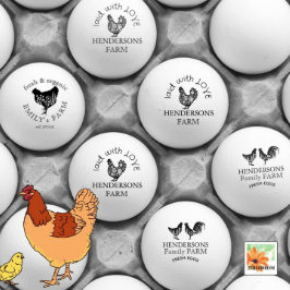 Carimbo De Borracha VINTAGE funky - nome simples da fazenda do país de