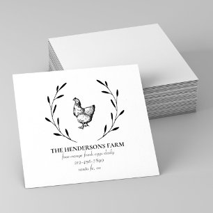 Carimbo De Borracha Vintage Hen Eggs Cartonagem Informações Personaliz