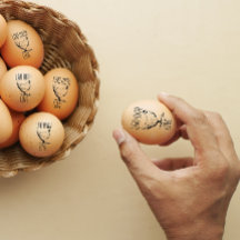 Vintage Personalizado Nome do Ovo Amor