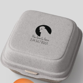 Carimbo De Borracha Vintage Simple Farmhouse Style Egg