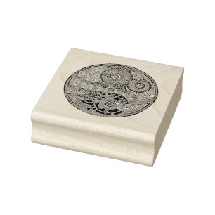 Carimbo De Borracha Vintage Steampunk Pocket Watch Gears Art Stamp