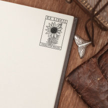 Vintage Sunflower Book Ex Libris