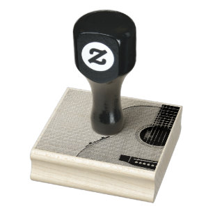 Carimbo De Borracha Violão Acústico Fantástico