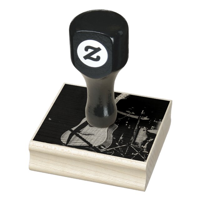 Carimbo De Borracha Violão acústico legal (Carimbo)