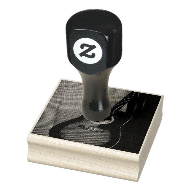 Carimbo De Borracha Violão Bass bonito (Carimbo)