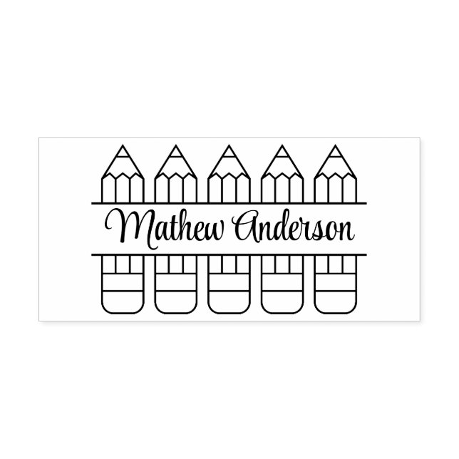 Carimbo De Borracha Voltar ao tema do nome da família escolar (Impressão)