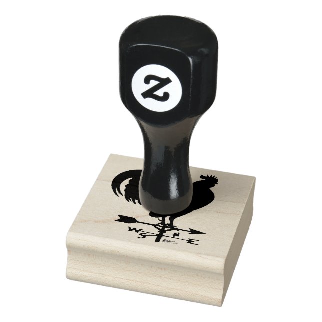 Carimbo De Borracha Weathervane Rooster (Carimbo)