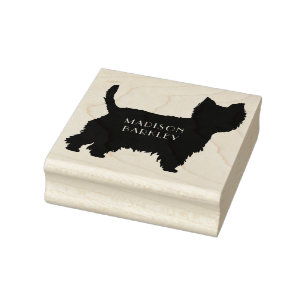 Carimbo De Borracha West Highland Terrier Dog Puppy Westie