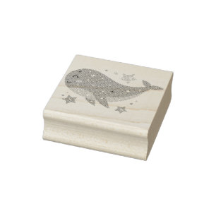 Carimbo De Borracha Whale