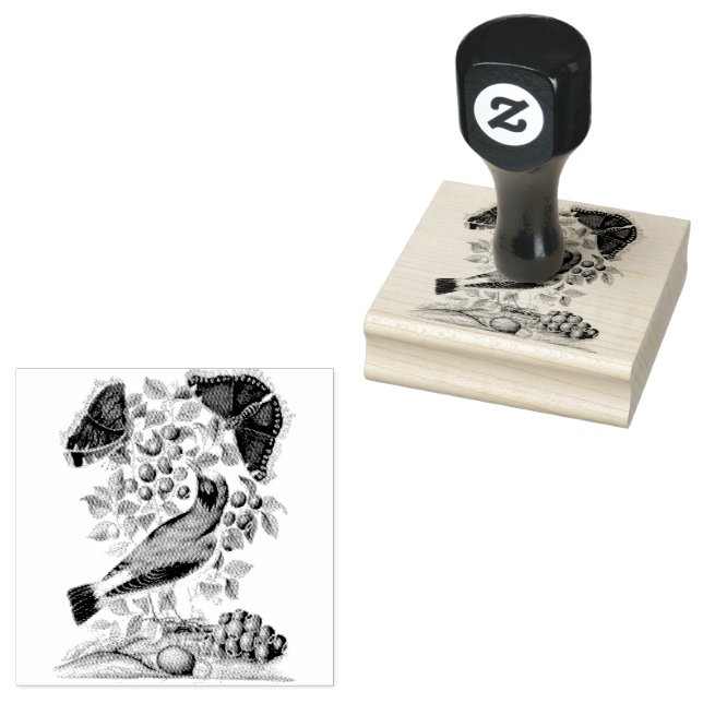 Carimbo De Borracha Wheatear Bilberry Camberwell Birds Scrapbooking (Carimbado)