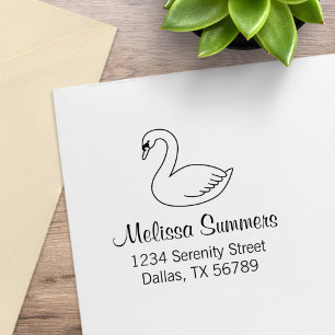 Carimbo De Borracha White Swan Address 2