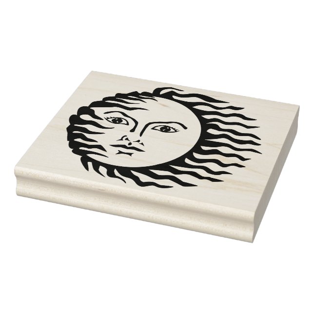 Carimbo De Borracha Windy Sun Bber Art Stamp (Carimbo)