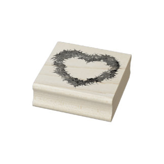 Carimbo De Borracha Wispy Heart Rubber Stamps