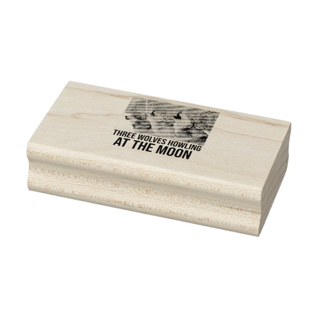 Carimbo De Borracha Wolves Howling (2) (Carimbo)