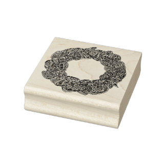 Carimbo De Borracha Wreath