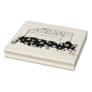 Carimbo De Borracha Xícara de carne de pastor Comida inglesa