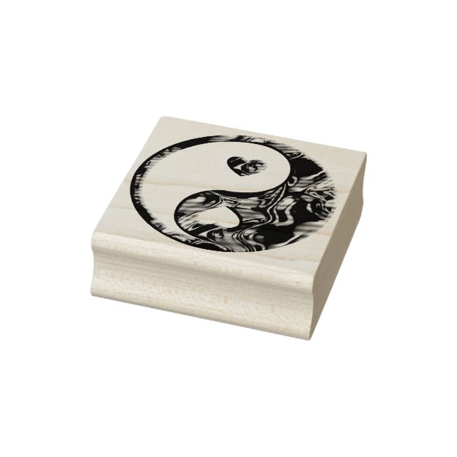 Carimbo De Borracha Yin & Yang Hearts gold + suas ideias (Carimbo)