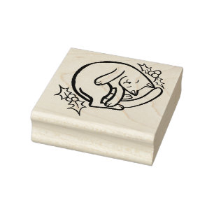 Carimbo De Borracha Yule Kitty Cat