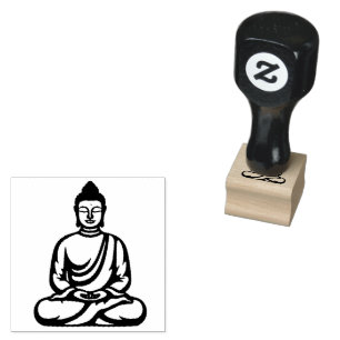 Carimbo De Borracha Zen Buddha