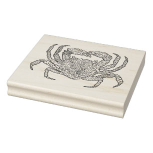 Carimbo De Borracha Zendoodle Crab